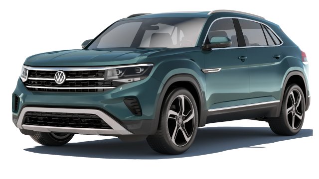 Volkswagen Atlas Cross Sport 2021 3D Модель .c4d .max .obj .3ds .fbx .stl .blend 