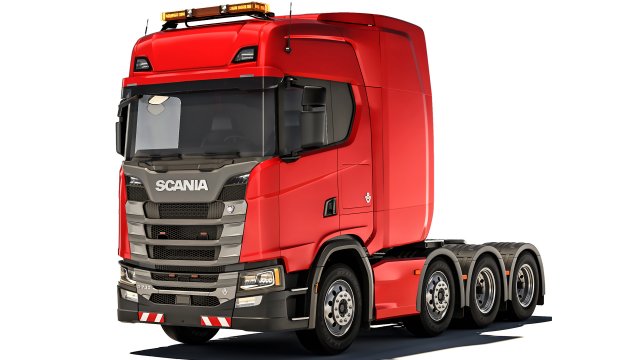 Scania R730 8X4 2020 3D Model .c4d .max .obj .3ds .fbx .stl .blend 