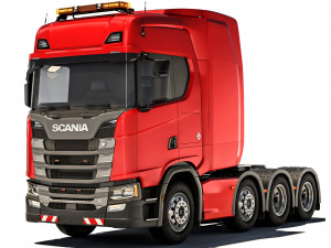 Scania R730 8X4 2020 3D Model