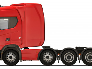 Scania R730 8X4 2020 3D Model