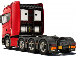 Scania R730 8X4 2020 3D Model