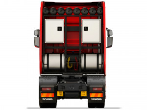 Scania R730 8X4 2020 3D Model