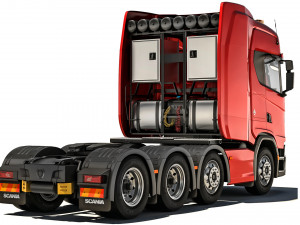 Scania R730 8X4 2020 3D Model