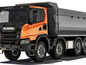 Scania G500 XT 8x4 tipper 2022 3D Model