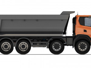 Scania G500 XT 8x4 tipper 2022 Modelo 3D
