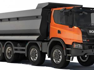 Самоскид Scania G500 XT 8x4 2022р 3D Модель