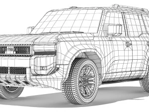 Toyota Land Cruiser 250 Prado 2024 3D Model