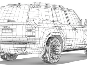 Toyota Land Cruiser 250 Prado 2024 3D Model