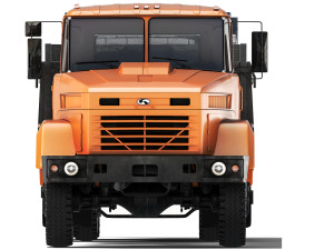 KrAZ 65053 flatbed 2008 3D Model