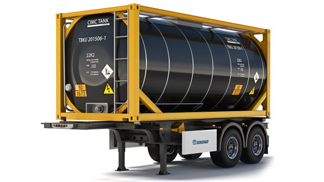 Krone Box Liner eL20 tank container 2023 3D Модель .c4d .max .obj .3ds .fbx .stl .blend 