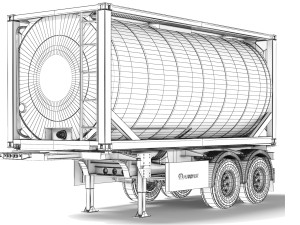 Krone Box Liner eL20 tank container 2023 3D Модель