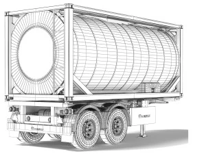 Krone Box Liner eL20 tank container 2023 3D Model