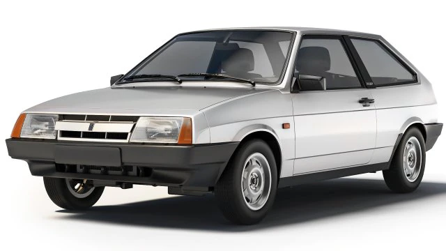VAZ Lada 2108 Sputnik 1984 3D Model .c4d .max .obj .3ds .fbx .stl .blend 