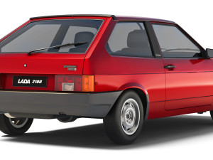 VAZ Lada 2108 Sputnik 1991 3D Модель