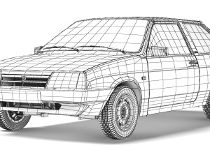 VAZ Lada 2108 Sputnik 1991 3D Модель