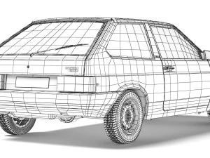 VAZ Lada 2108 Sputnik 1991 3D Model