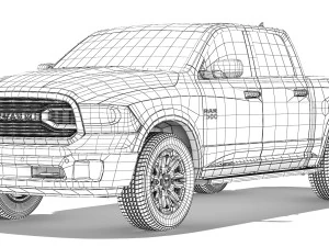 RAM 1500 Laramie Limitada 2015 Modelo 3D