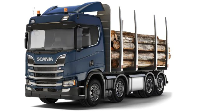 Scania R650 timber 2020 3D Model .c4d .max .obj .3ds .fbx .stl .blend