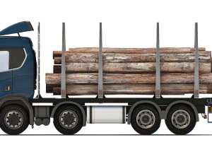 Scania R650 timber 2020 3D Model