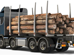 Scania R650 timber 2020 3D Model