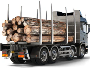 Scania R650 timber 2020 3D Model