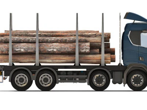 Scania R650 timber 2020 3D Model