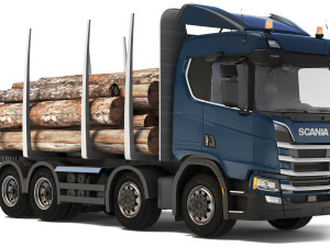 Scania R650 timber 2020 Model 3D