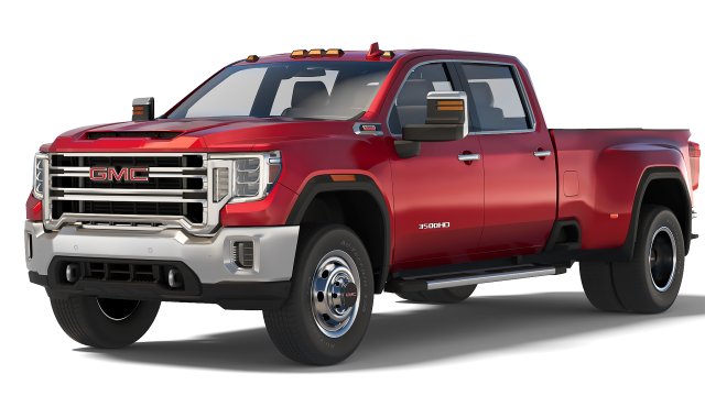 GMC Sierra 3500HD SLT 2020 Model 3D .c4d .max .obj .3ds .fbx .stl .blend 