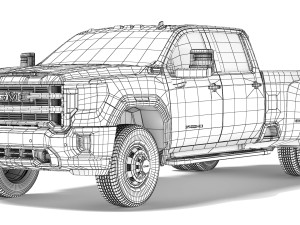 GMC Sierra 3500HD SLT 2020 Model 3D