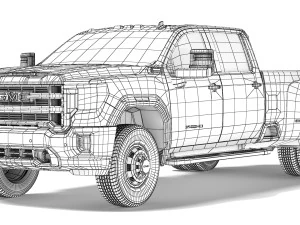 GMC Sierra 3500HD SLT 2020 3D Model