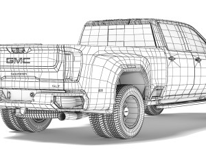GMC Sierra 3500HD SLT 2020 Model 3D