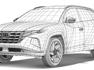 Hyundai Tucson 2021 3D Model