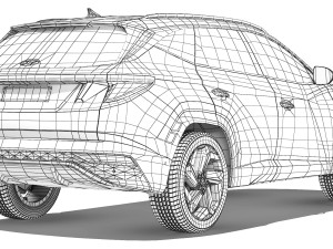 Hyundai Tucson 2021 3D Model