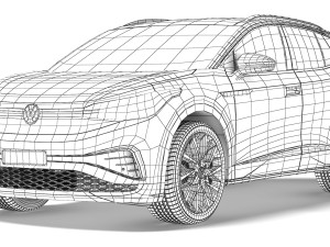 Volkswagen ID4 X 2021 3D Model