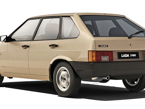 VAZ Lada 2109 Sputnik 1987 3D Model