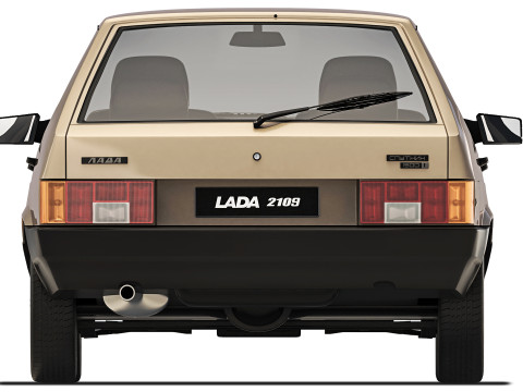 VAZ Lada 2109 Sputnik 1987 Modelo 3D