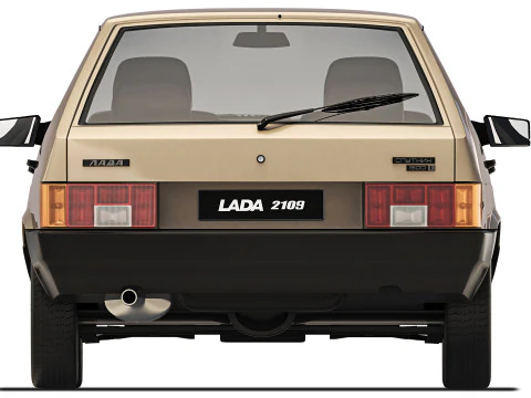 VAZ Lada 2109 Sputnik 1987 3D Model