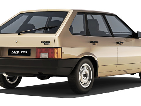 VAZ Lada 2109 Sputnik 1987 Modelo 3D