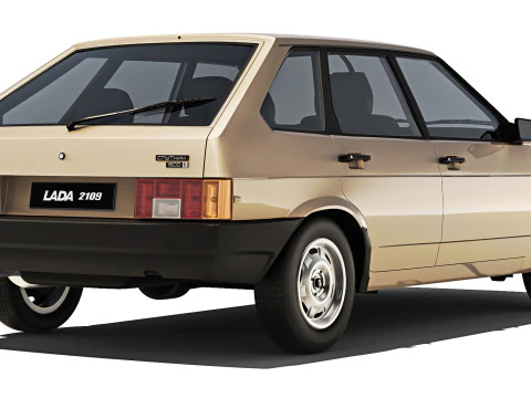 VAZ Lada 2109 Sputnik 1987 3D Model