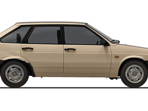 VAZ Lada 2109 Sputnik 1987 3D Model