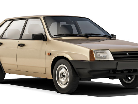 VAZ Lada 2109 Sputnik 1987 Modelo 3D