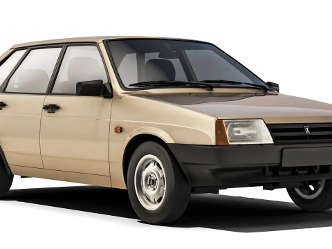 VAZ Lada 2109 Sputnik 1987 3D Model