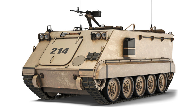 M113A1 1963 3D Model .c4d .max .obj .3ds .fbx .stl .blend 