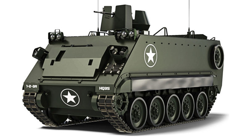 M113A3 1987 3D Модель .c4d .max .obj .3ds .fbx .stl .blend 