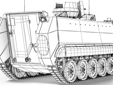 M113A3 1987 3D Model