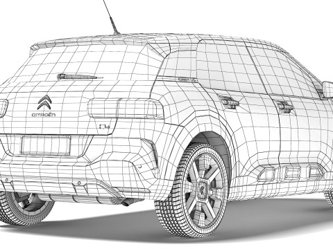 Citroen C4 Cactus 2018 Model 3D