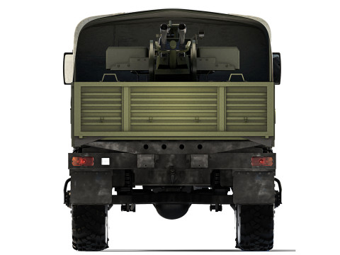 Ural 4320 ZU-23-2 1998 3D Model