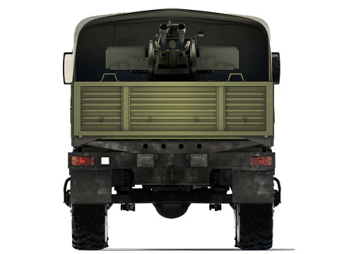 Ural 4320 ZU-23-2 1998 3D Model in Combat 507531 | 3DExport