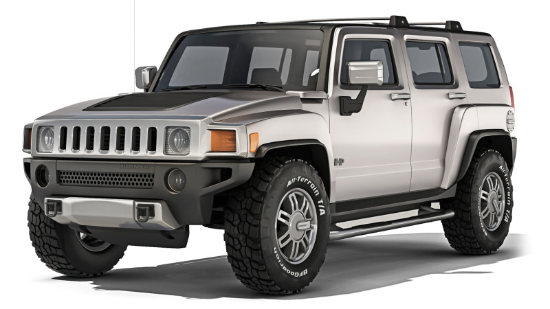 Hummer H3 2006 3D-Modell .c4d .max .obj .3ds .fbx .stl .blend 
