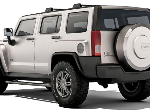 Hummer H3 2006 3D-Modell